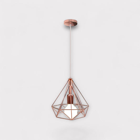 Abat Jour Métal Suspension Rose Rose