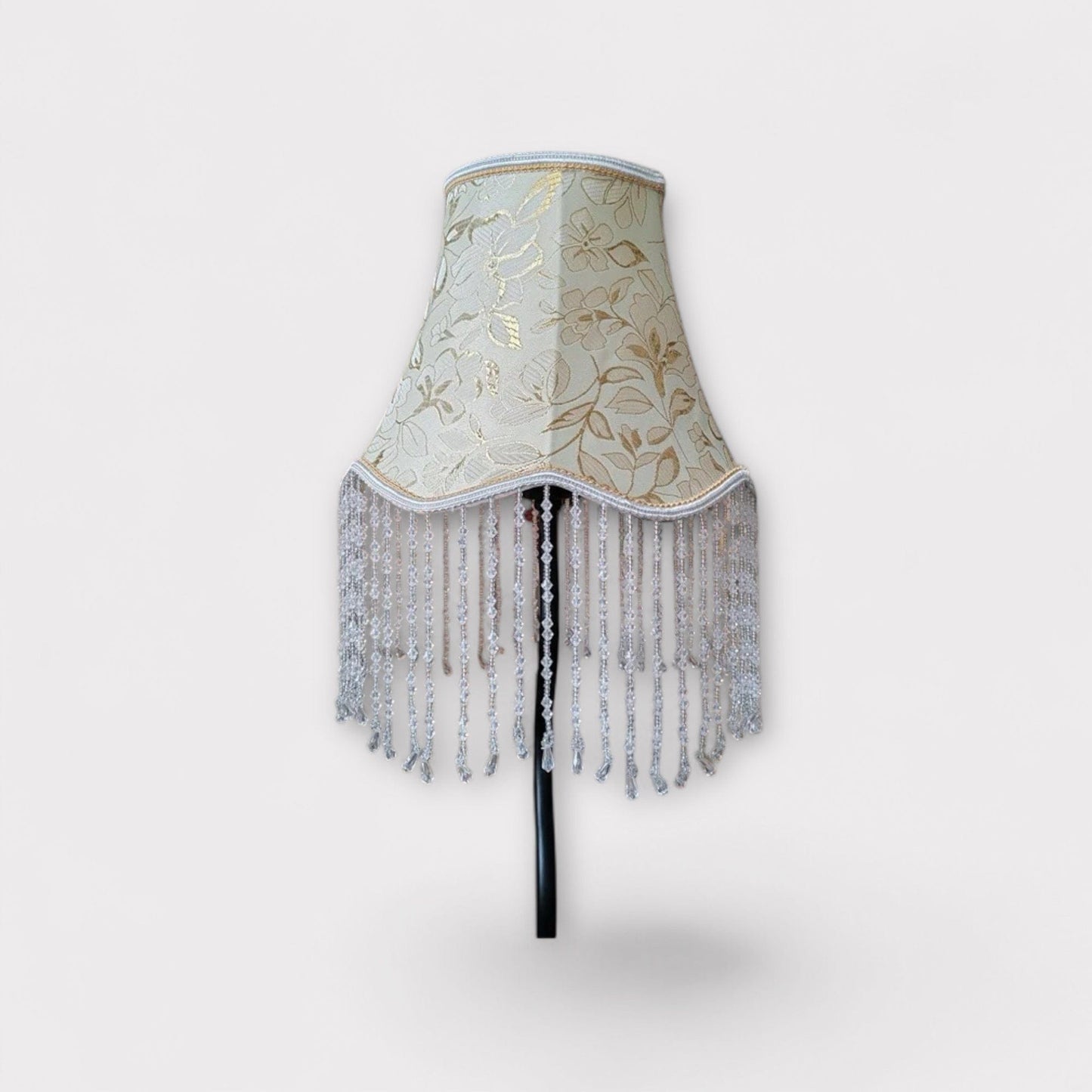 Abat Jour Vintage Lampe de Chevet 8 Beige à fleur